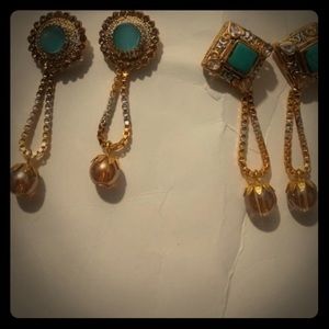 Drop dangel chain earrings